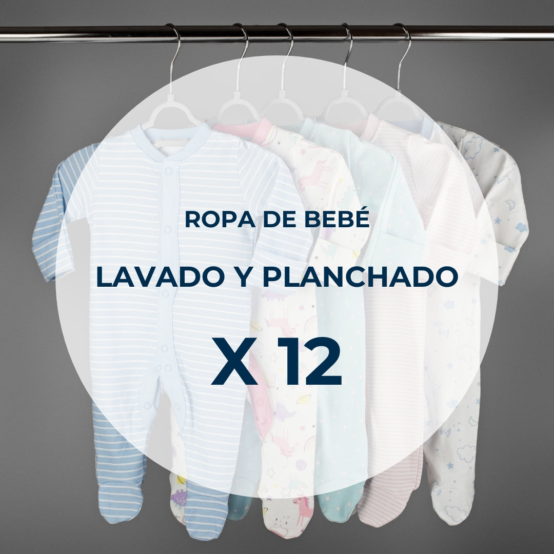 Pack lavado y planchado - 12 Prendas de bebé