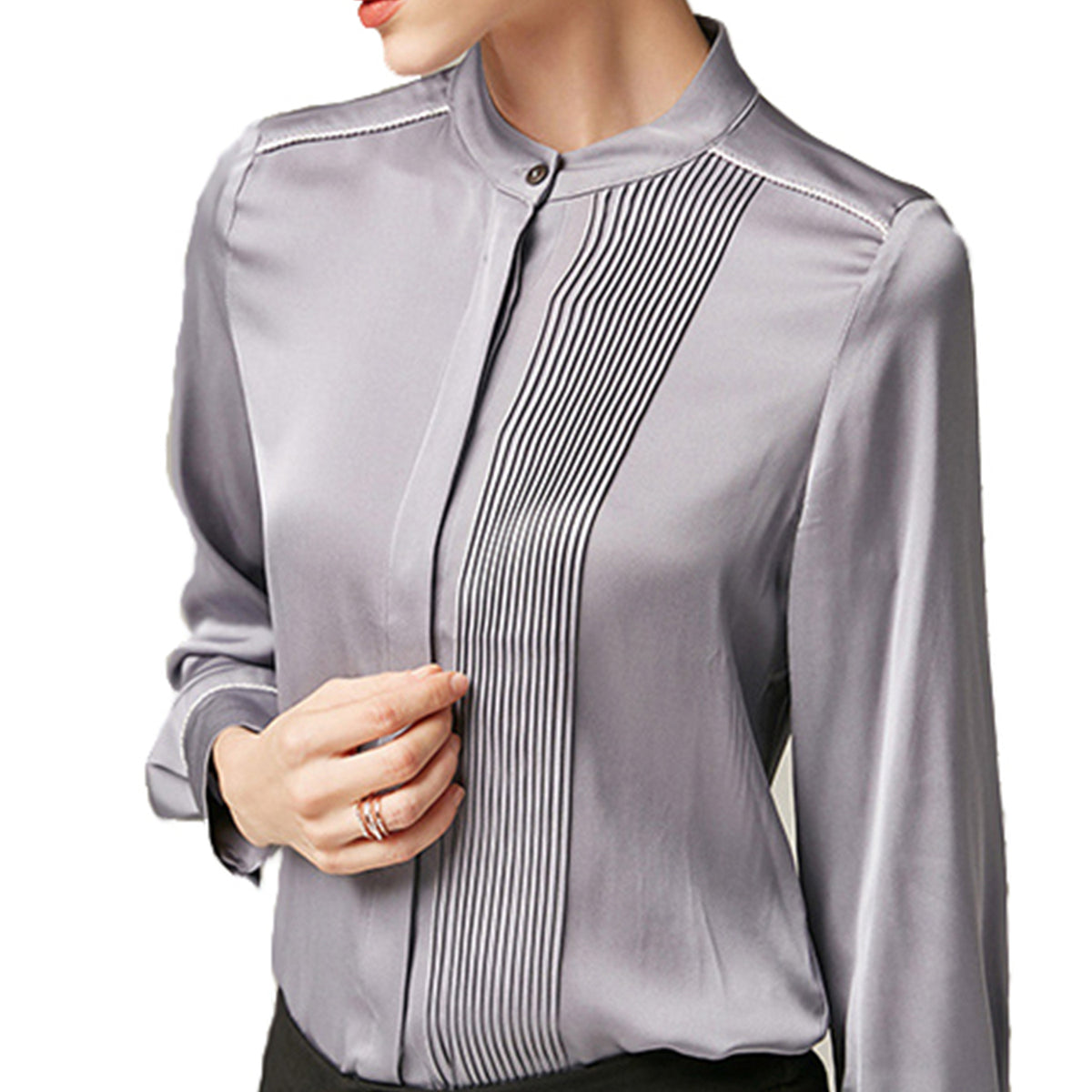 Blusa de seda o lino